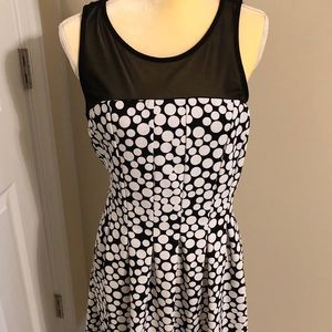 💛 Shelby & Palmer Polka Dot Dress Mesh Panel 10